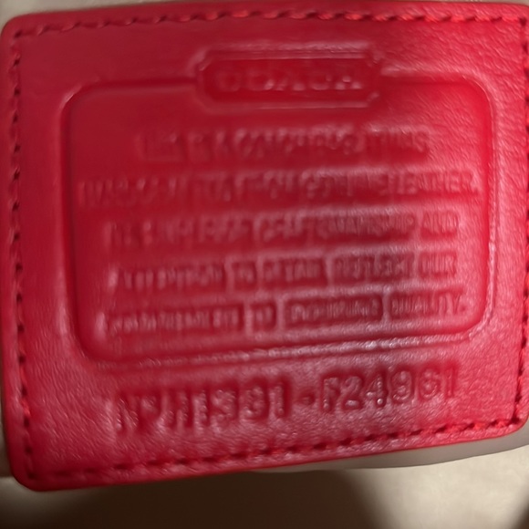 NEW RED Coach Campbell Belle Leather Carryall - NWT - Picture 3 of 12